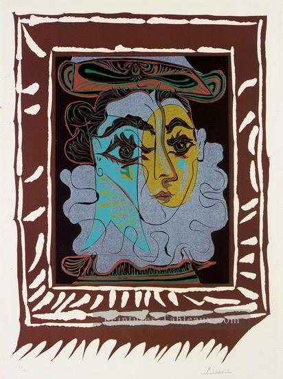 Femme au chapeau 1921 cubist Pablo Picasso Peintures à l'huile
